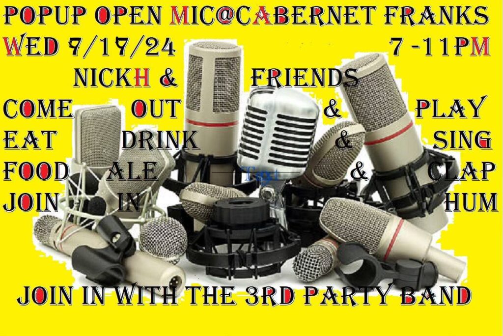 OPEN MIC with Nick Heathen and the Third Party Band