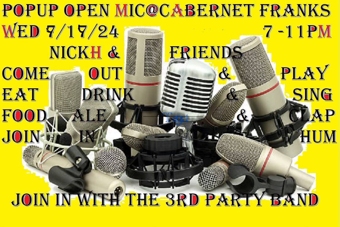 OPEN MIC with Nick Heathen and the Third Party Band